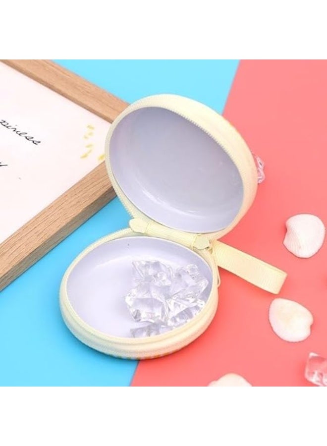 Coin Case for Kids Modern Design Round Shape Multi Color and Shape Suitable Size Makes It Easy to Store in Bag or Drawer. - Image 2